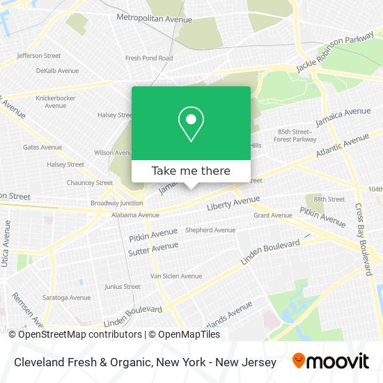 Mapa de Cleveland Fresh & Organic