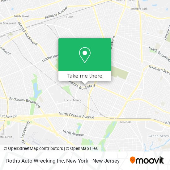 Roth's Auto Wrecking Inc map