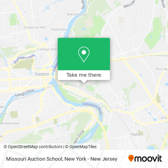 Missouri Auction School map