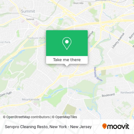 Servpro Cleaning Resto map