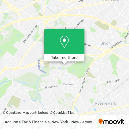 Accurate Tax & Financials map