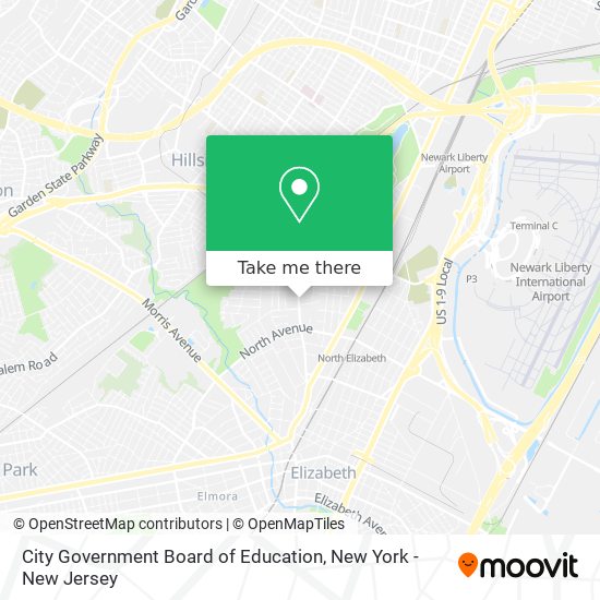 Mapa de City Government Board of Education