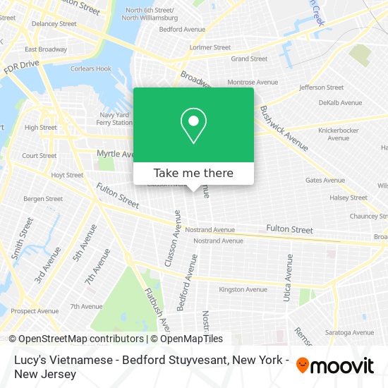 Lucy's Vietnamese - Bedford Stuyvesant map
