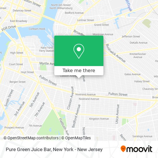 Mapa de Pure Green Juice Bar