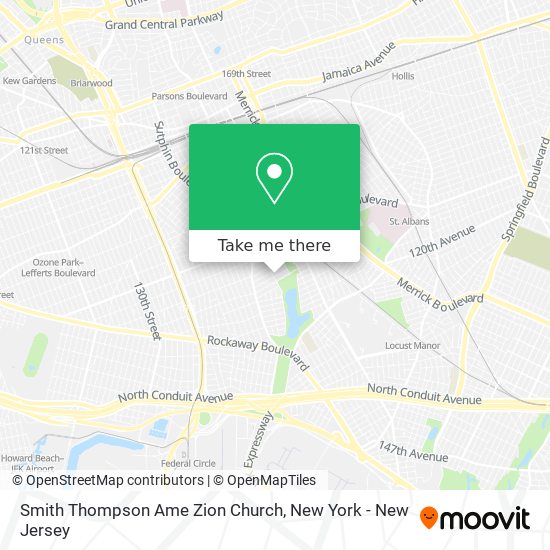 Smith Thompson Ame Zion Church map