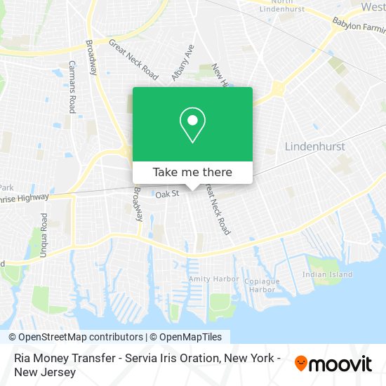 Ria Money Transfer - Servia Iris Oration map