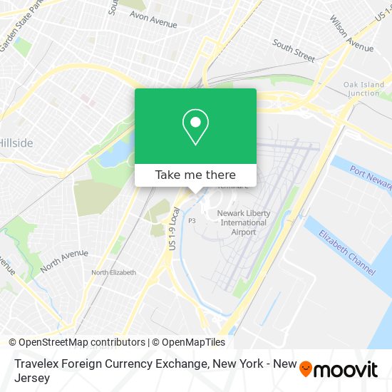 Travelex Foreign Currency Exchange map