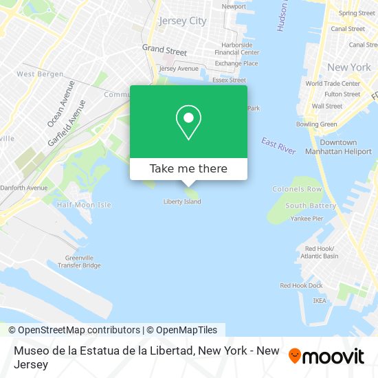 Mapa de Museo de la Estatua de la Libertad