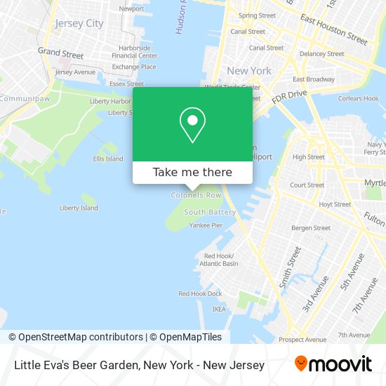 Little Eva's Beer Garden map