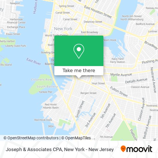 Mapa de Joseph & Associates CPA