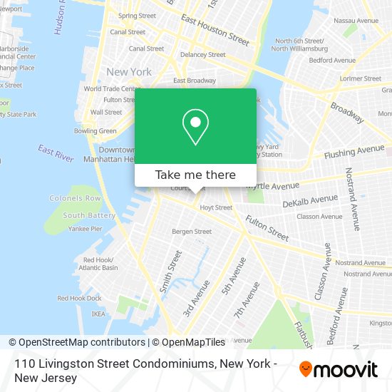 Mapa de 110 Livingston Street Condominiums