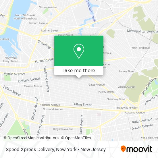 Mapa de Speed Xpress Delivery