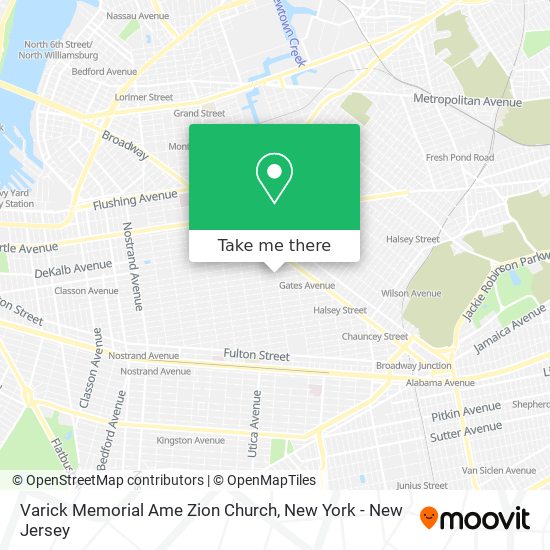 Mapa de Varick Memorial Ame Zion Church