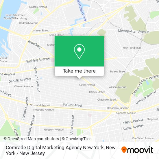 Comrade Digital Marketing Agency New York map