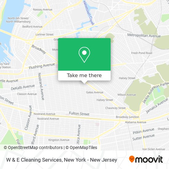 W & E Cleaning Services map
