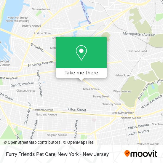 Furry Friends Pet Care map