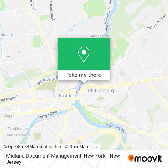 Midland Document Management map