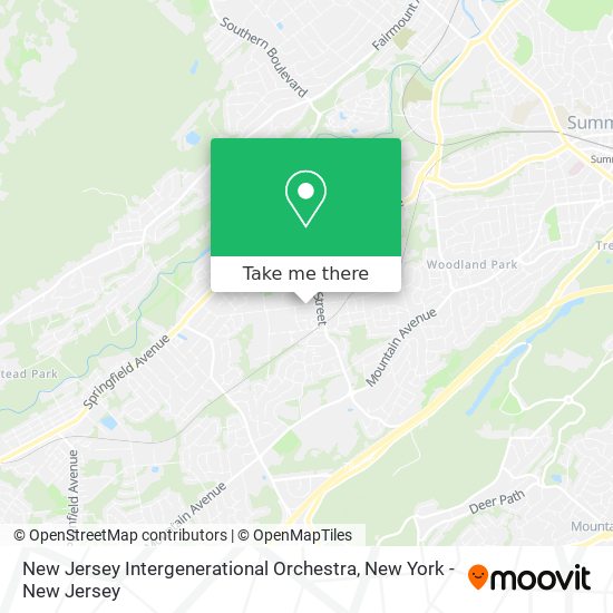 Mapa de New Jersey Intergenerational Orchestra