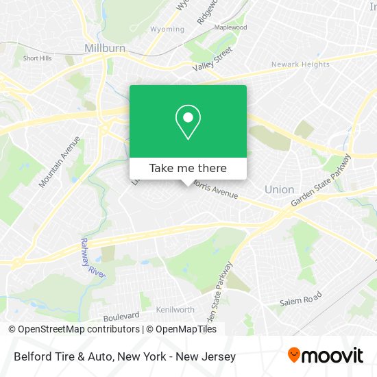 Belford Tire & Auto map