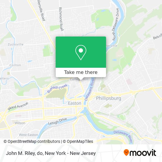Mapa de John M. Riley, do