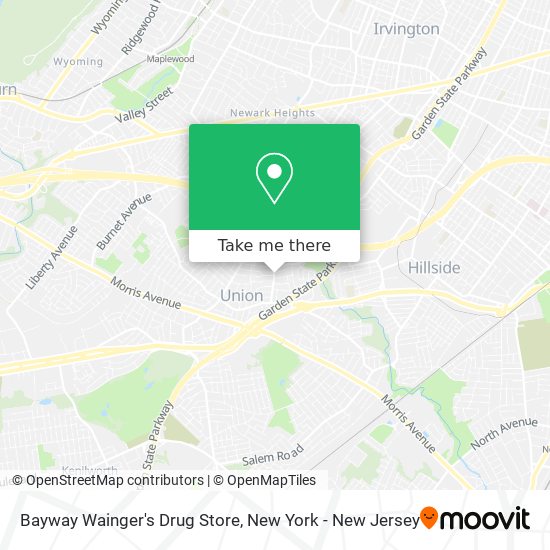 Bayway Wainger's Drug Store map