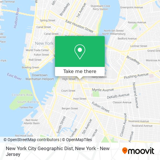 New York City Geographic Dist map