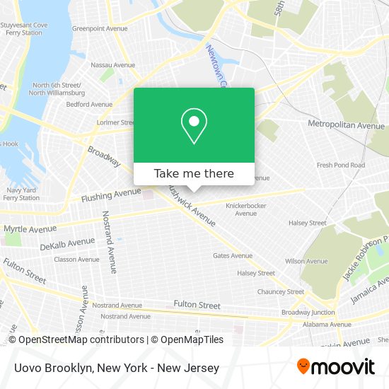 Uovo Brooklyn map