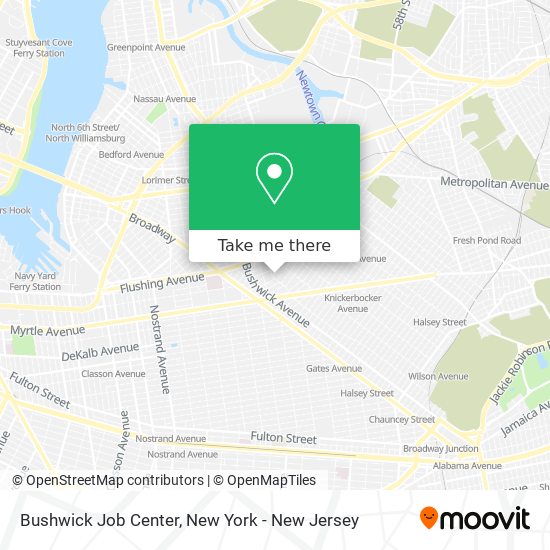 Mapa de Bushwick Job Center