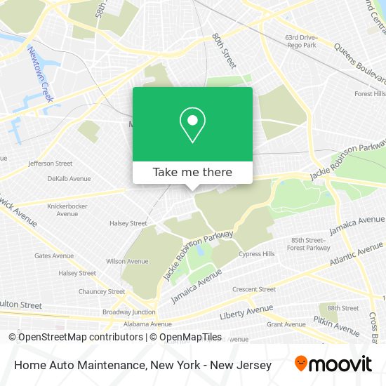 Home Auto Maintenance map
