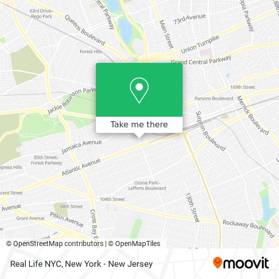Real Life NYC map