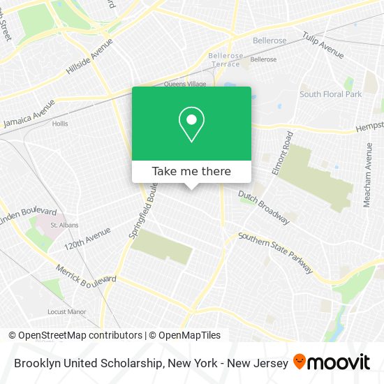 Brooklyn United Scholarship map