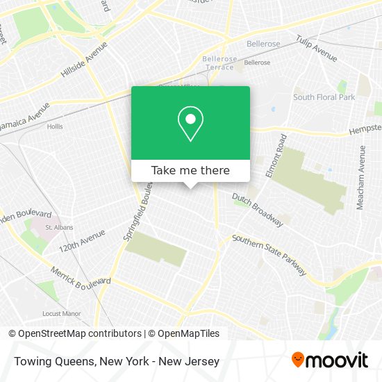 Towing Queens map