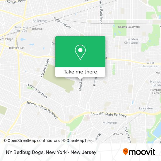 NY Bedbug Dogs map