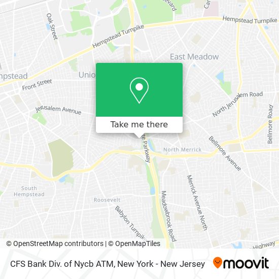 CFS Bank Div. of Nycb ATM map