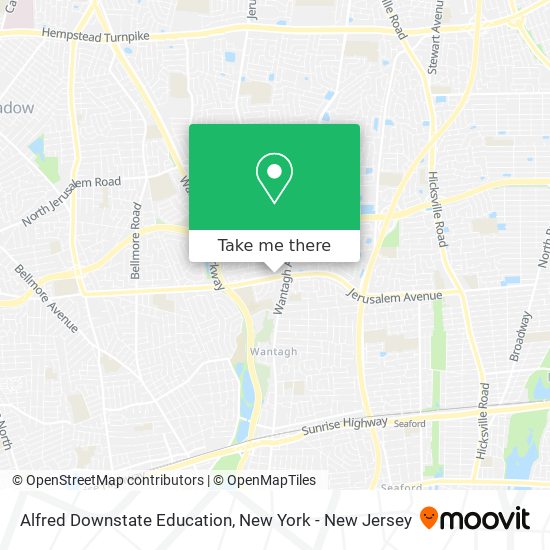 Alfred Downstate Education map