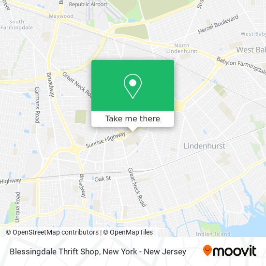 Blessingdale Thrift Shop map