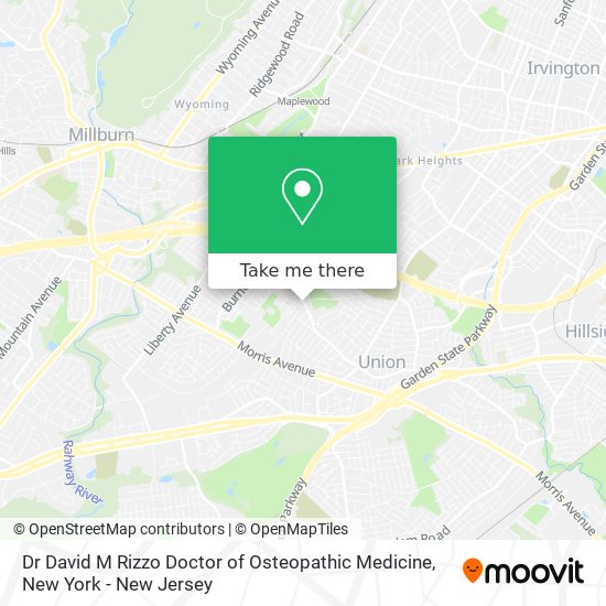 Mapa de Dr David M Rizzo Doctor of Osteopathic Medicine