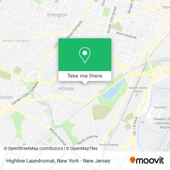 Mapa de Highline Laundromat