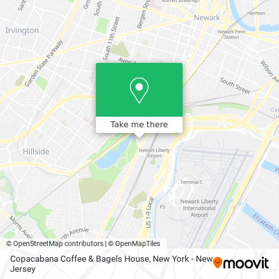 Mapa de Copacabana Coffee & Bagels House