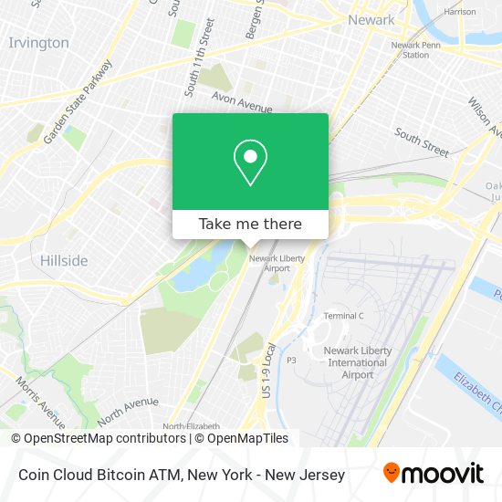 Mapa de Coin Cloud Bitcoin ATM