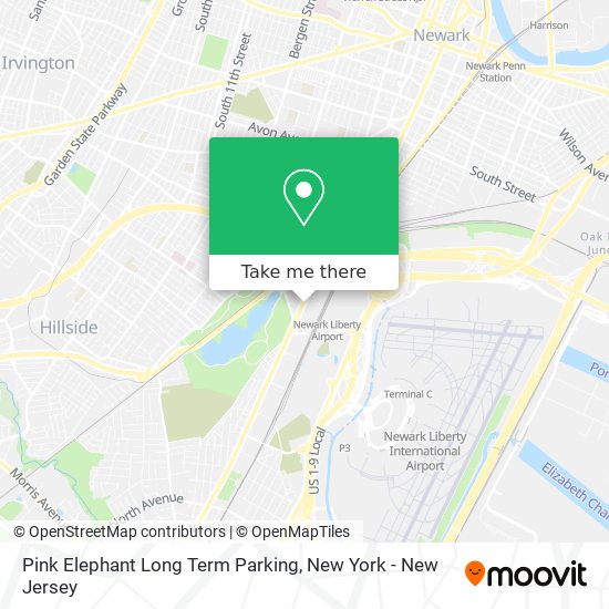 Mapa de Pink Elephant Long Term Parking