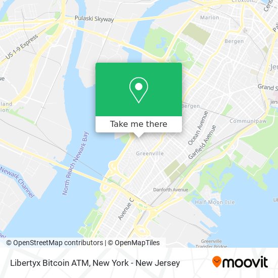 Mapa de Libertyx Bitcoin ATM