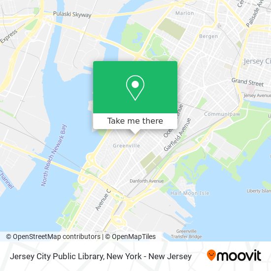 Jersey City Public Library map