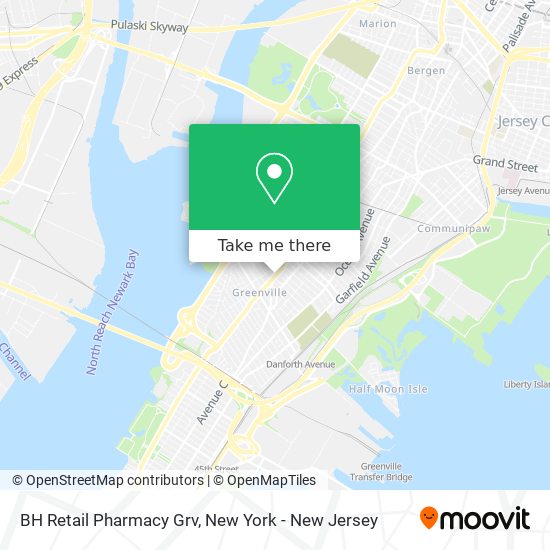 BH Retail Pharmacy Grv map