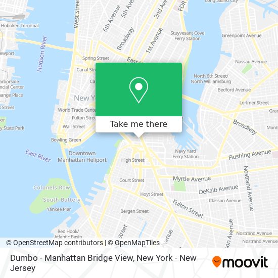 Mapa de Dumbo - Manhattan Bridge View