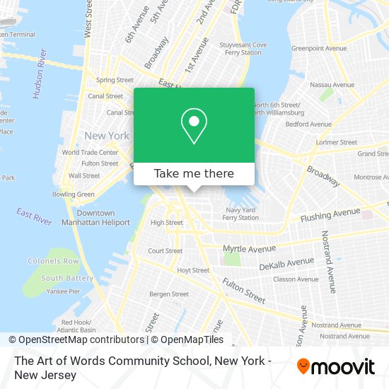 The Art of Words Community School map