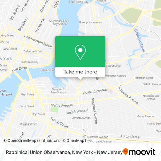 Rabbinical Union Observance map