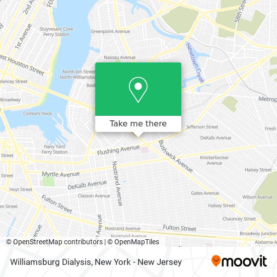 Mapa de Williamsburg Dialysis