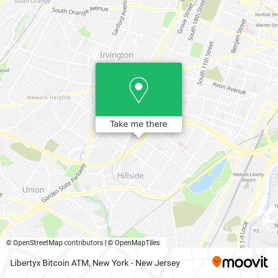 Mapa de Libertyx Bitcoin ATM