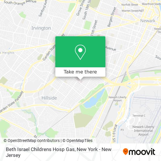 Beth Israel Childrens Hosp Gas map